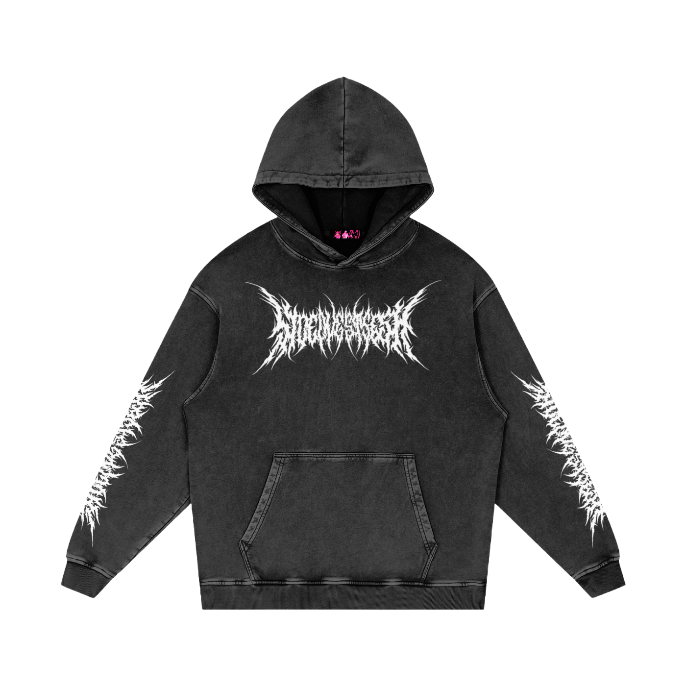 SQS METAL LOGO HOODIE (SLEEVES)